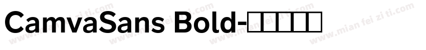 CamvaSans Bold字体转换